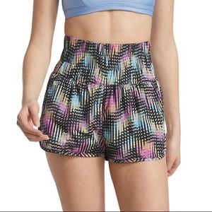 NWOT Free People Movement The Way Home Printed Running Short in Euphoria Print